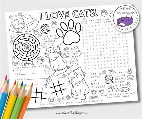 Printable Activity Placemats