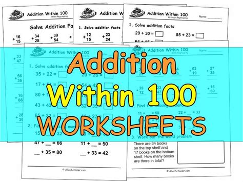 Printable Addition Within 100