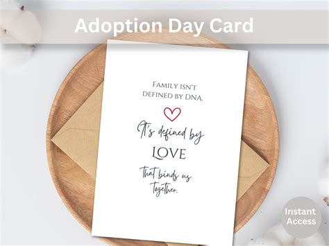 Printable Adoption Day Cards