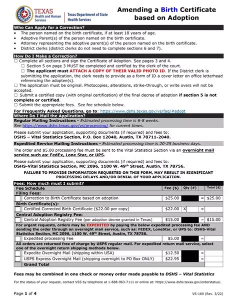 Printable Adoption Papers Texas