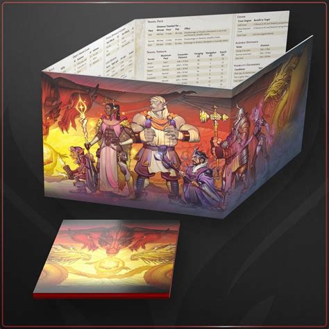 Printable Advanced D&D Dungeon Master Screen