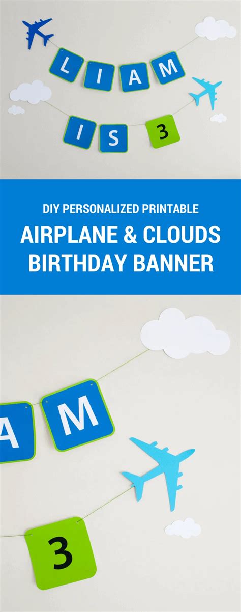 Printable Airplane Birthday Theme