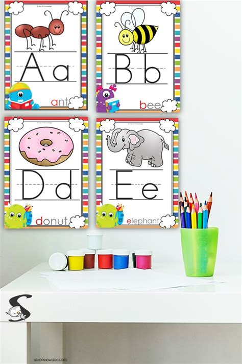 Printable Alphabet For Classroom Wall