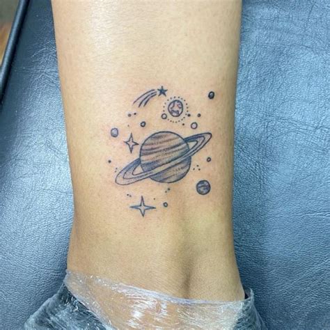 Printable Ankle Tattoo Planet