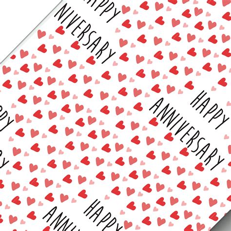Printable Anniversary Wrapping Paper