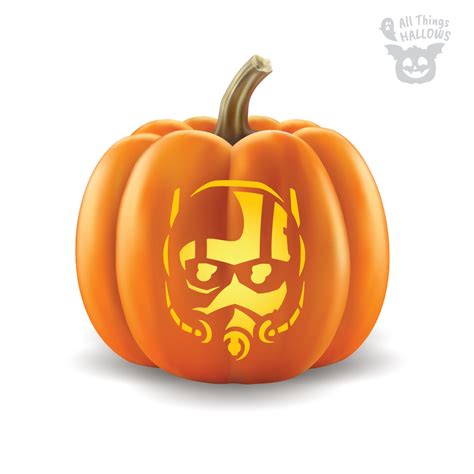 Printable Ant Man Pumpkin Stencil
