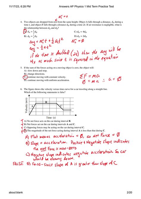 Printable Ap Physics 1 Exam