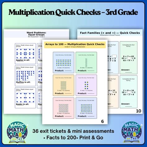 Printable Assessments For 3Rd Grade