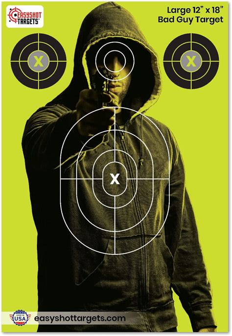 Printable Bad Guy Shooting Targets