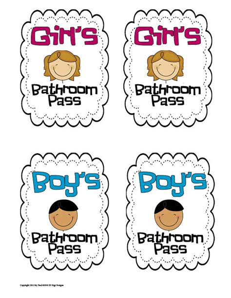 Printable Bathroom Pass Ideas: Tips And Tricks To Make Your Own