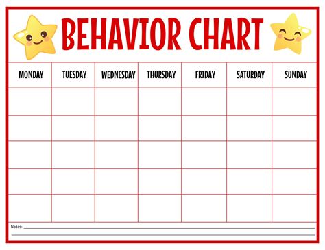 Printable Behavior Charts For Moms: Helping You Manage Your Child's Behavior