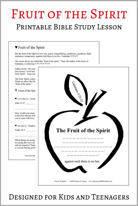 Printable Bible Lessons For Teens