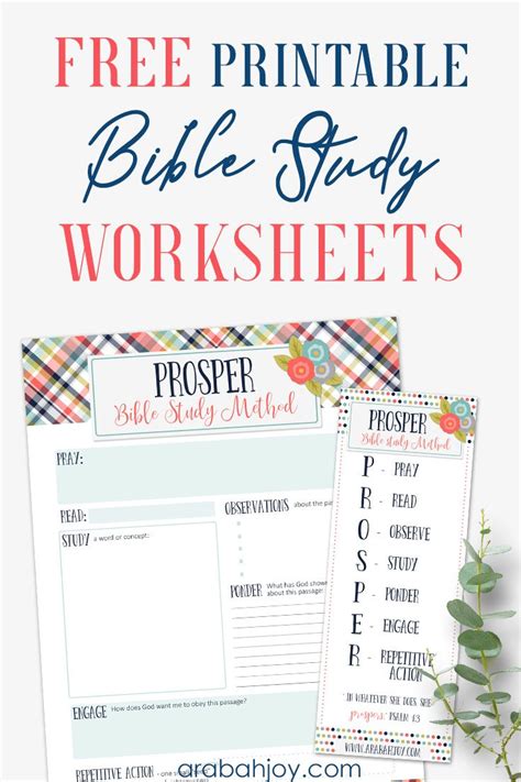 Printable Bible Study Lessons For Beginners