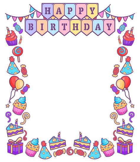 Printable Birthday Borders