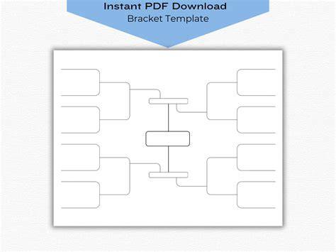 Printable Blank 16 Bracket