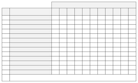 Printable Blank Chart Templates