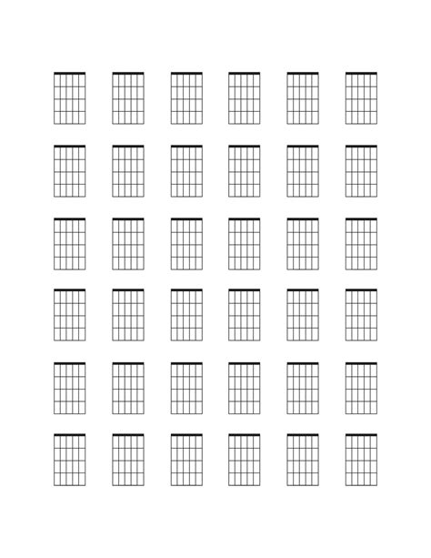 Printable Blank Chord Grids