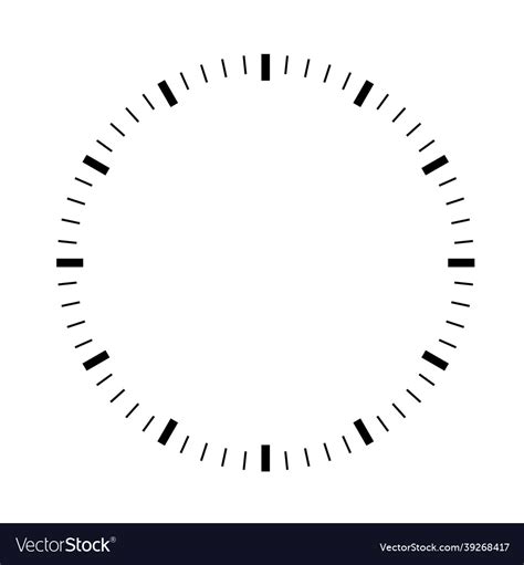 Printable Blank Clock Face No Numbers