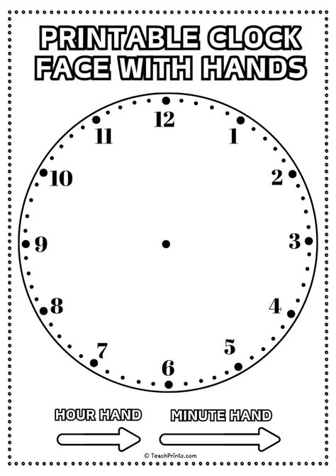 Printable Blank Clock Full Page