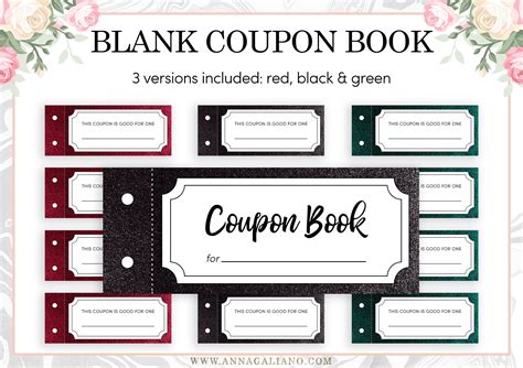 Printable Blank Coupon Book Template
