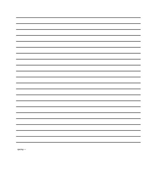 Printable Blank Document With Lines