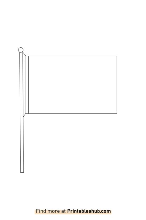 Printable Blank Flag Template