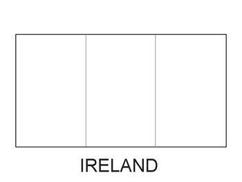 Printable Blank Irish Flags