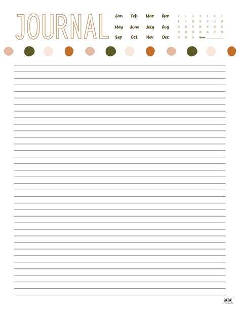 Printable Blank Journal Template
