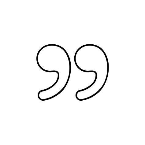 Printable Blank Large Quotation Symbol