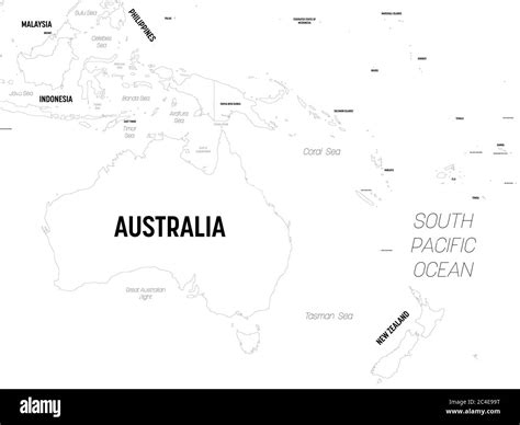 Printable Blank Map Oceeania Blank Map