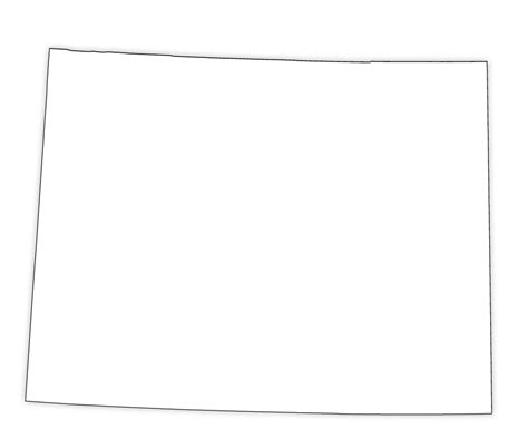 Printable Blank Map Of Wyoming
