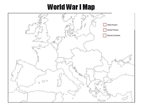 Printable Blank Maps Of Wwi
