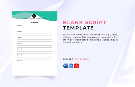 Printable Blank News Script Template