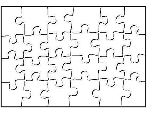 Printable Blank Puzzle Template