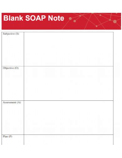 Printable Blank Soap Note