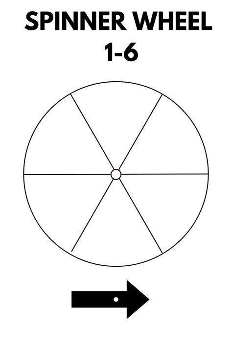 Printable Blank Spinner Wheel Template