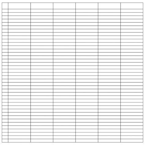 Printable Blank Spreadsheet With Lines