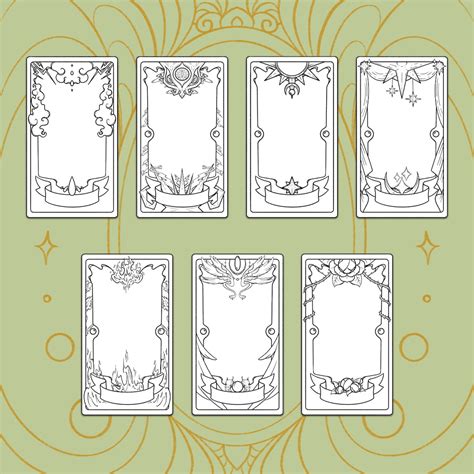 Printable Blank Tarot Card Template