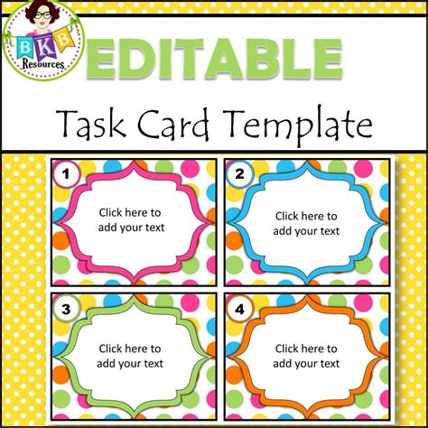 Printable Blank Task Cards