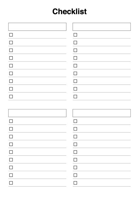 Printable Blank To Do List With Lines