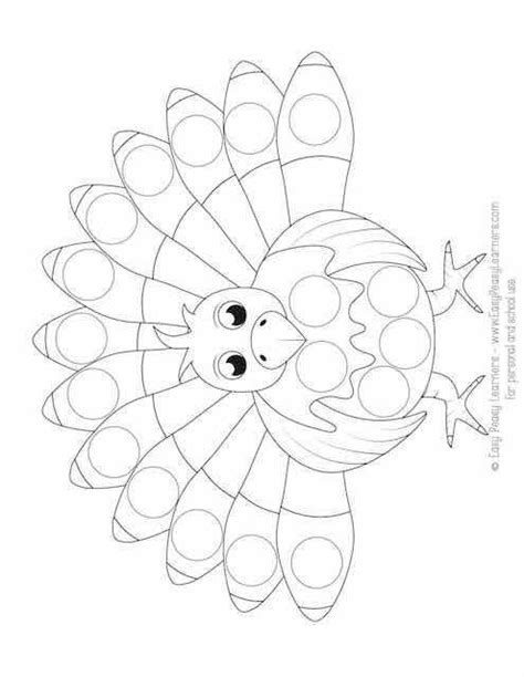 Printable Blank Turkey Dots