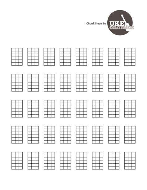 Printable Blank Uke Chords