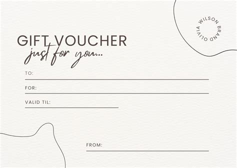 Printable Blank Voucher Template Unicorns