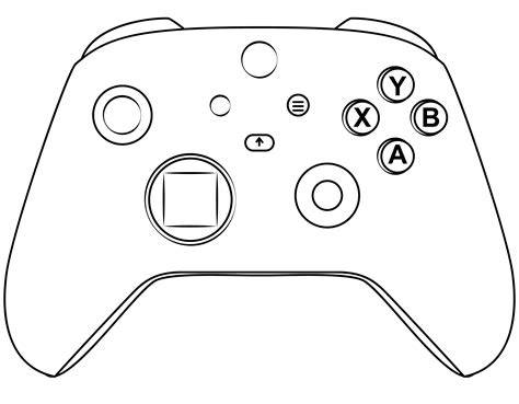 Printable Blank Xbox Controller Lprofiler