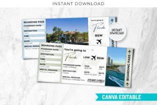 Printable Boarding Pass To Florida