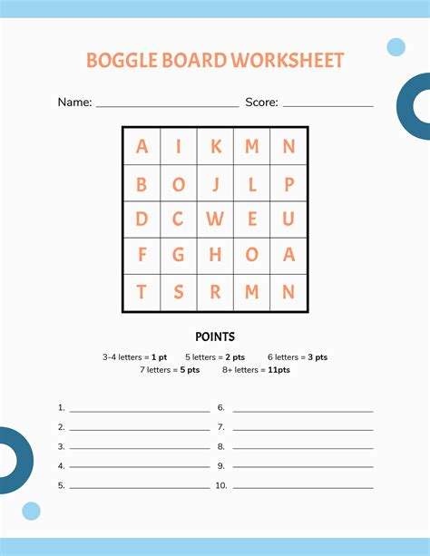 Printable Boggle Game Easy