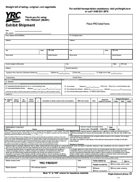 Printable Bol For Yrc