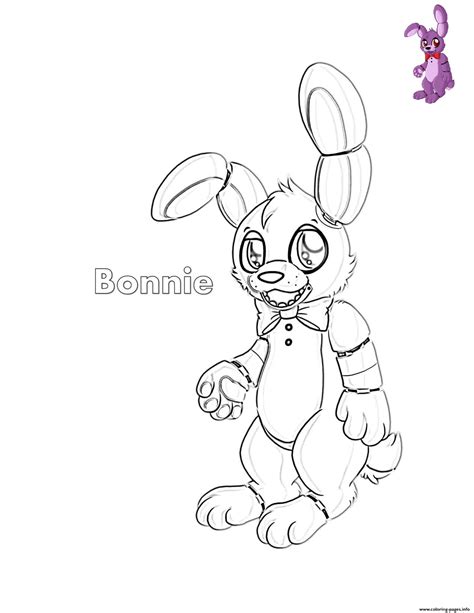 printable bonnie coloring pages