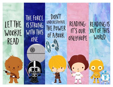 Printable Book Mark Star Wars