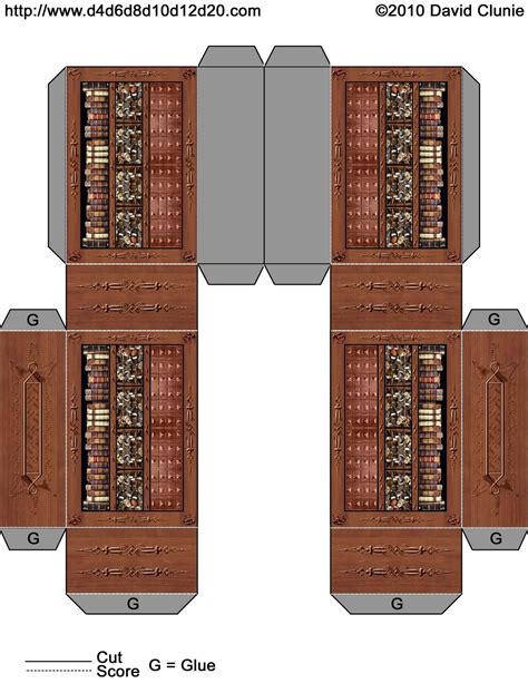 Printable Bookcases For Model House